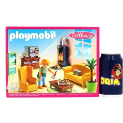 Playmobil Dollhouse Sala de Estar con Fuego