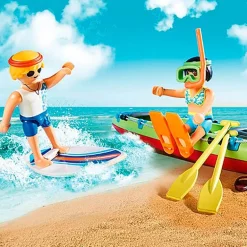 Playmobil Family Fun Coche de Playa con Canoa