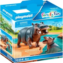 Playmobil Family Fun Hipopótamo con Bebé