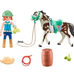 Playmobil Horses of Waterfall Ellie y Sawdust