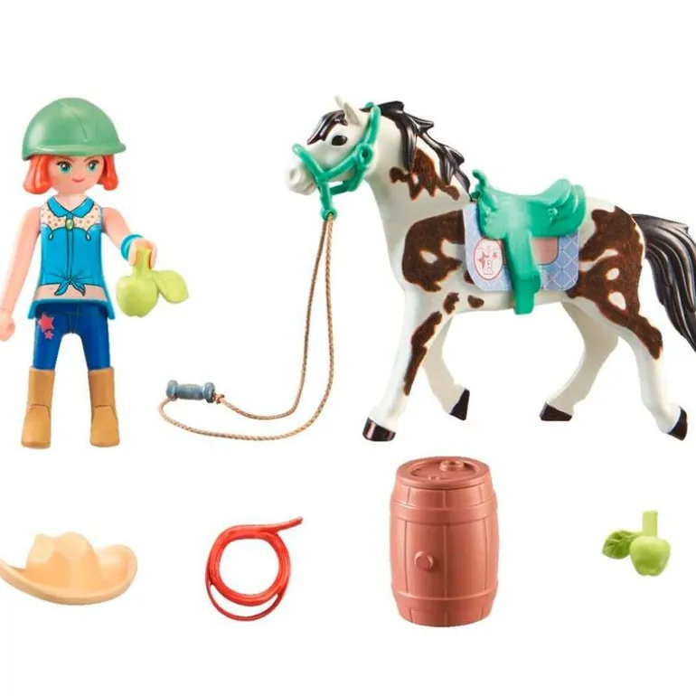 Playmobil Horses of Waterfall Ellie y Sawdust