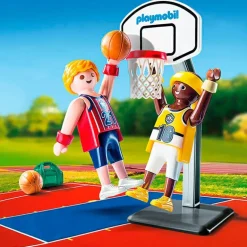 Playmobil Huevo Azul Jugadores de Baloncesto