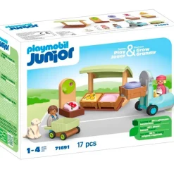 Playmobil Junior Puesto Ecológico y Carretilla