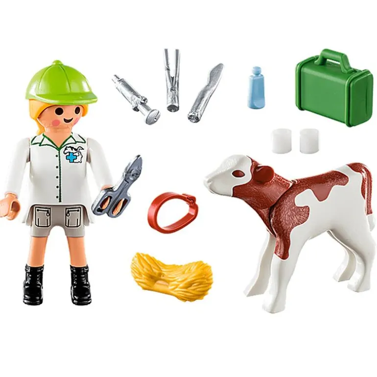 Playmobil Special Plus Veterinaria con Ternero