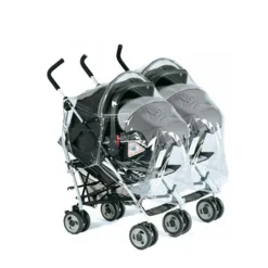 Plástico de lluvia universal para silla gemelar