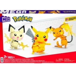 Pokémon Construcción Pichu, Pikachu y Raichu