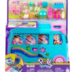 Polly Pocket Aventura en la Autocaravana de Mascotas