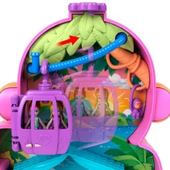Polly Pocket Aventuras en Río Mamá Mono y su Bebé
