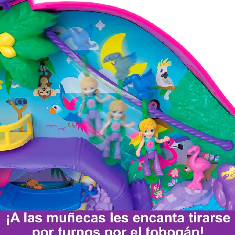 Polly Pocket Estuche Familia Perezosos 2 en 1
