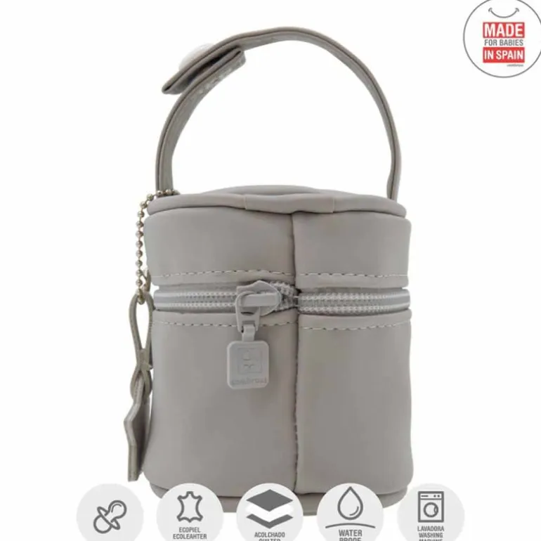 Portachupetes Mate Gris