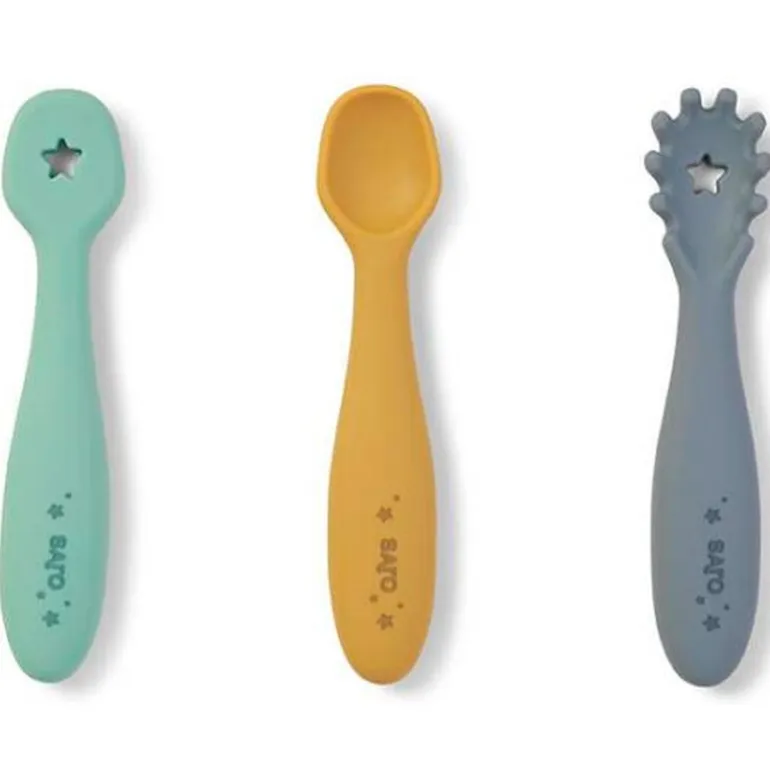 Pre cucharas aprendizaje Azul Mist