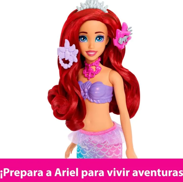Princesas Disney Muñeca Ariel con Tocador