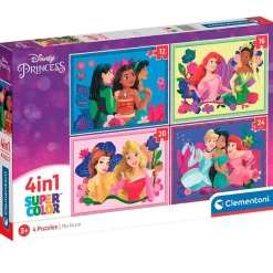 Princesas Disney Puzzle 4 en 1 Progresivo
