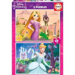 Princesas Disney Puzzle 2x48 Piezas