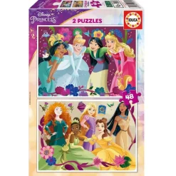 Princesas Disney Puzzles 2x48 Piezas