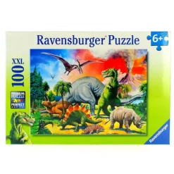Puzzle bajo los dinosaurios de 100 piezas
