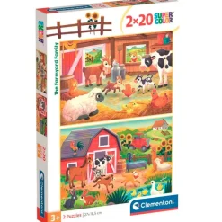 Puzzle Familia Granja 2x20 Piezas