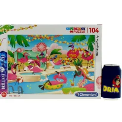 Puzzle Flamingos Party 104 Piezas