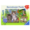Puzzle Gatitos Atigrados 3 x 49 Piezas