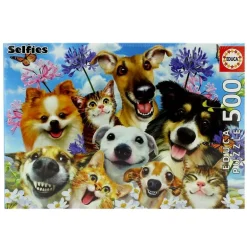 Puzzle Mascotas Selfie 500 Piezas