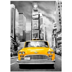 Puzzle Taxi en Nueva York Colleción Platinum de 1000 Piezas