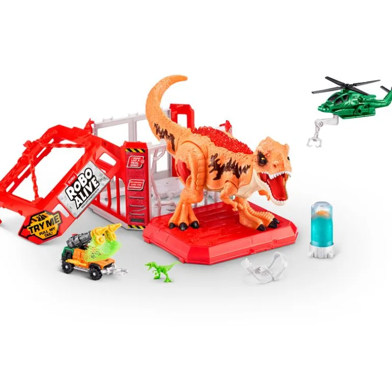 Robo Alive Dinosaurio Jaula Dino Escape