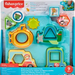 Rompecabezas de Vehículo con Figuras y Sonidos