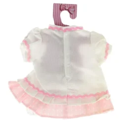 Ropita para Muñecos Blanco con Rosa 35 cm