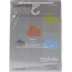 Sabana bajera minicuna 50*80 gris