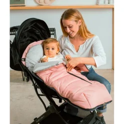 Saco Polar Universal Silla Paseo Rosa