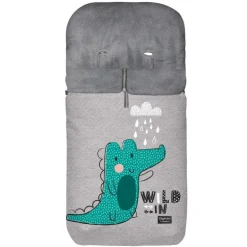 Saco Universal Silla Paseo Velour Dino Verde