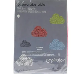 Sábana bajera minicuna rosa