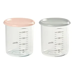Set 2 botes Maxi 240 ml Rosa/gris