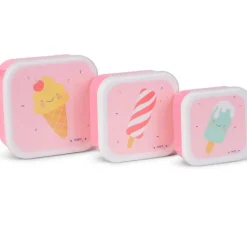 Set 3 cajitas de almuerzo Ice