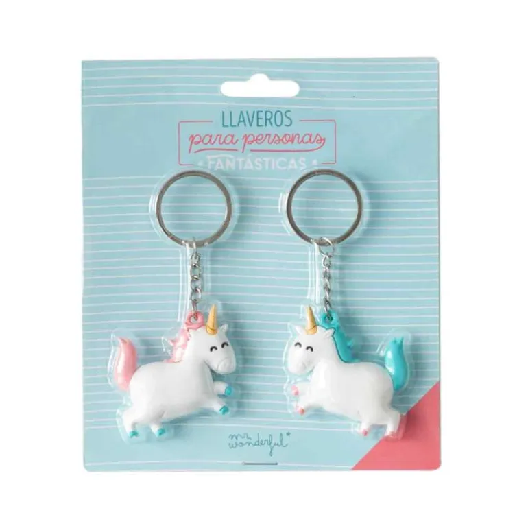 Set 2 Llaveros 3D Unicornios