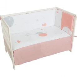 Set Colcha + Protector 60 Jolie Rosa