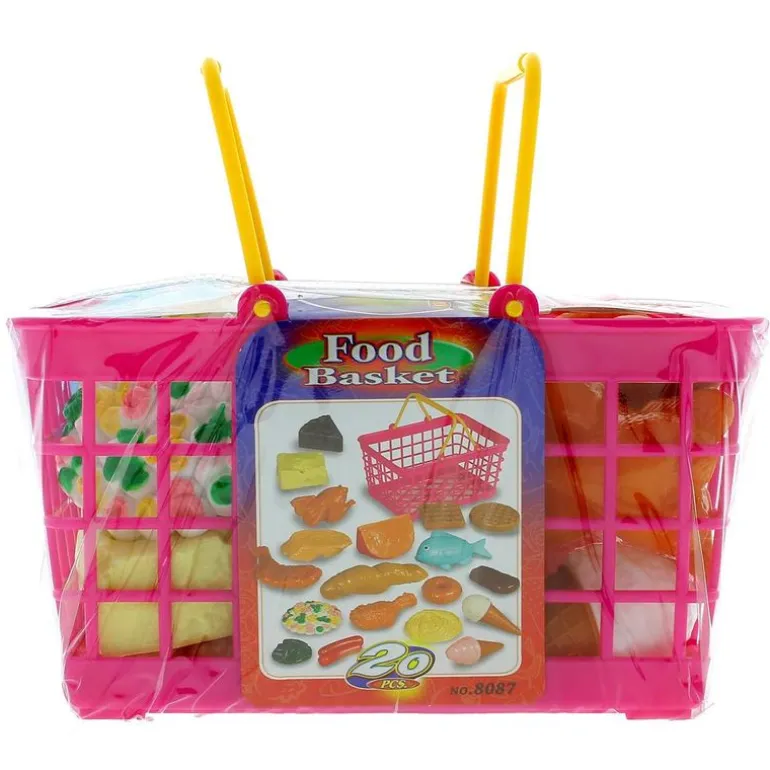 Set de Comida en Cesta 20 Piezas