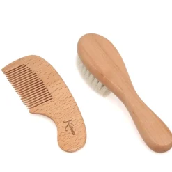 Set de Peine y Cepillo Madera