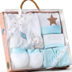 Set Nacimiento de 0-6m 5 piezas Elefante Azul