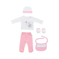 Set Nacimiento de 0-6m 5 piezas Elefante Rosa