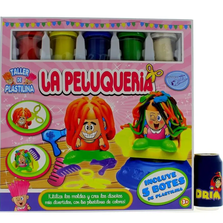 Set Plastilina Peluquería con 5 Botes