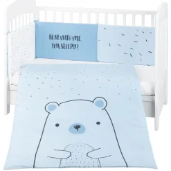 Set textil Cuna 6 piezas Bear Azul