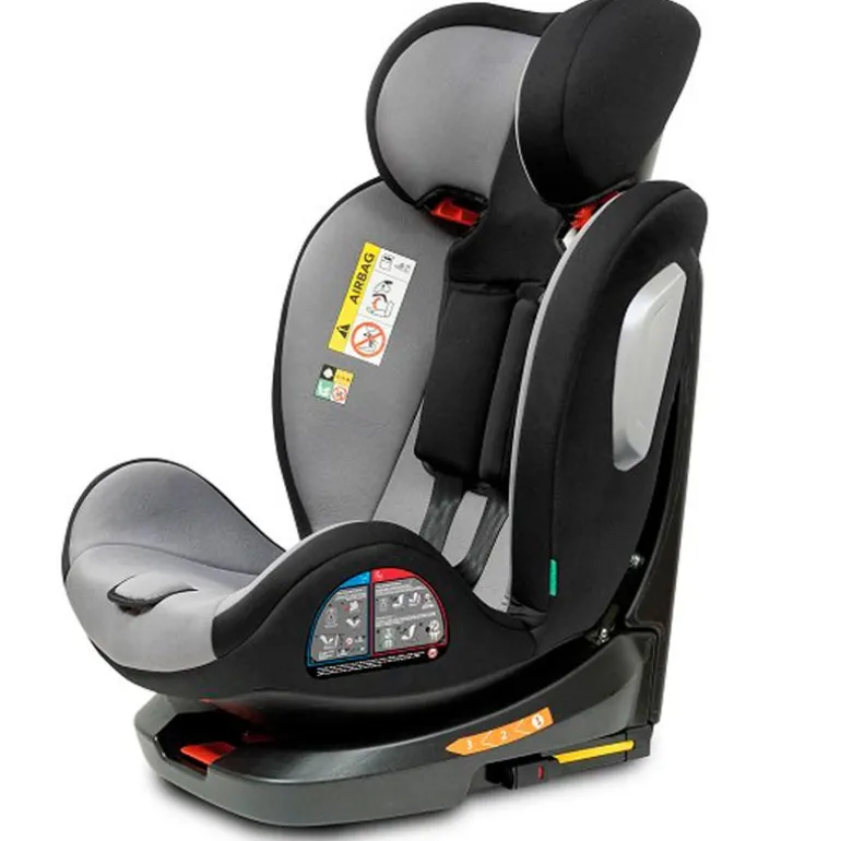 Silla coche Giratoria Aruna de 40 a 150cm Gris + Regalo