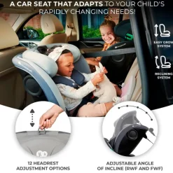 Silla coche I-Grow i-Size 40-150 Top Tether Gris