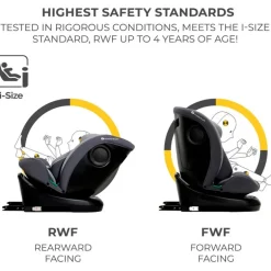 Silla coche I-Grow i-Size 40-150 Top Tether Gris