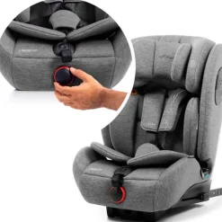 Silla coche Maka Ifix 76-150 cm Gris Melange + Regalo