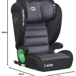 Silla coche Seattle ISize 100-150cm Negro