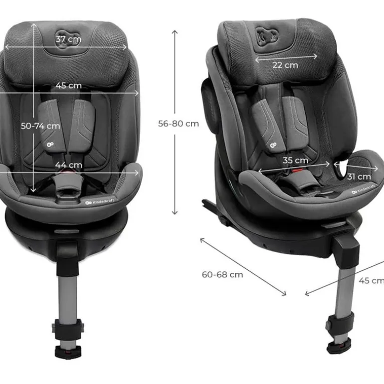 Silla coche Xrider2 I-Size 40-150 cm c/pata Gris + Regalo