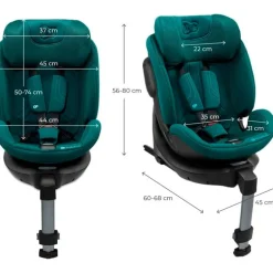 Silla coche Xrider2 I-Size 40-150 cm c/pata green