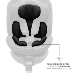 Silla coche Xrider2 I-Size 40-150 cm c/pata Negra + Regalo